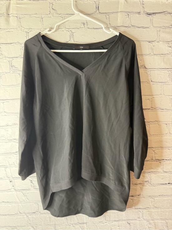 Tibi Tops - Tibi Black V-Neck Long Sleeve silk blouse size 4